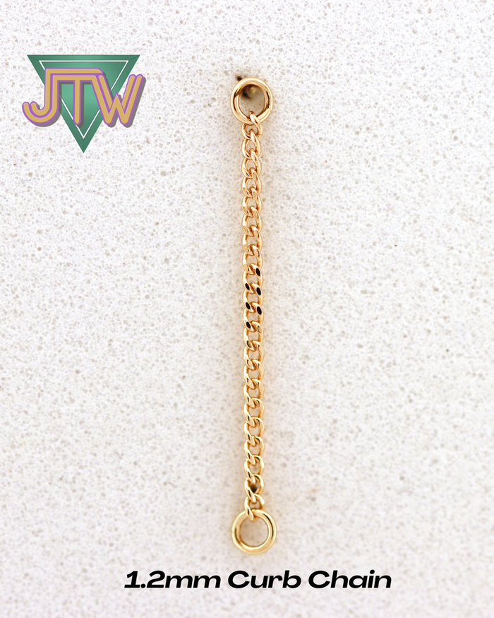 14K Gold Curb Chain