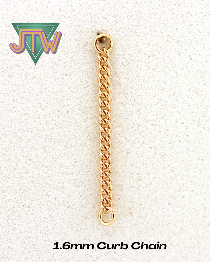 14K Gold Curb Chain