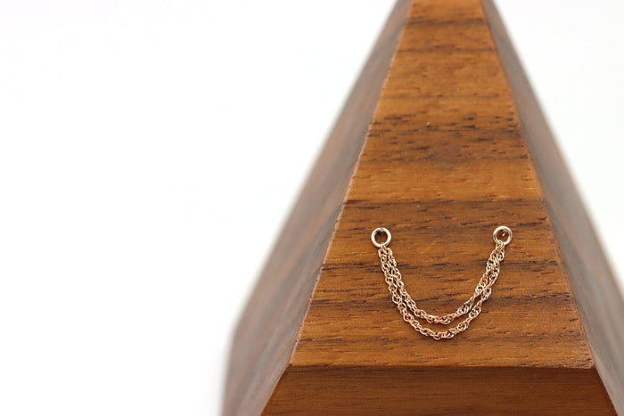 14K Gold Diamond-Cut Singapore Chain