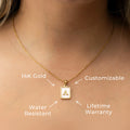 14K Gold Initial Name Necklace | Style #02