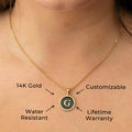 14K Gold Initial Name Necklace | Style #08