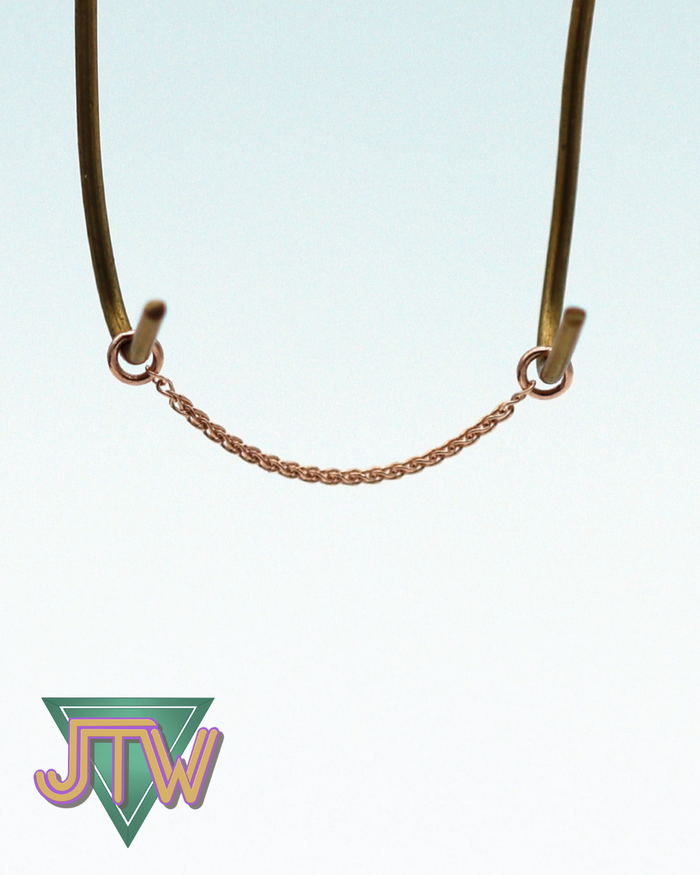 14K Gold Round Wheat Chain