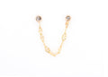 14K Yellow Gold Dapped Oval Chain