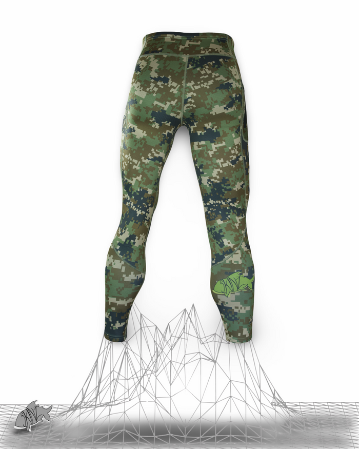 AIRBLITZ™ Moss Camo Perforated Neoprene Leggings - Unisex