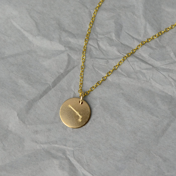 Yellow Gold Constellation Necklace Aries Mar 21 - Apr 19 Necklace