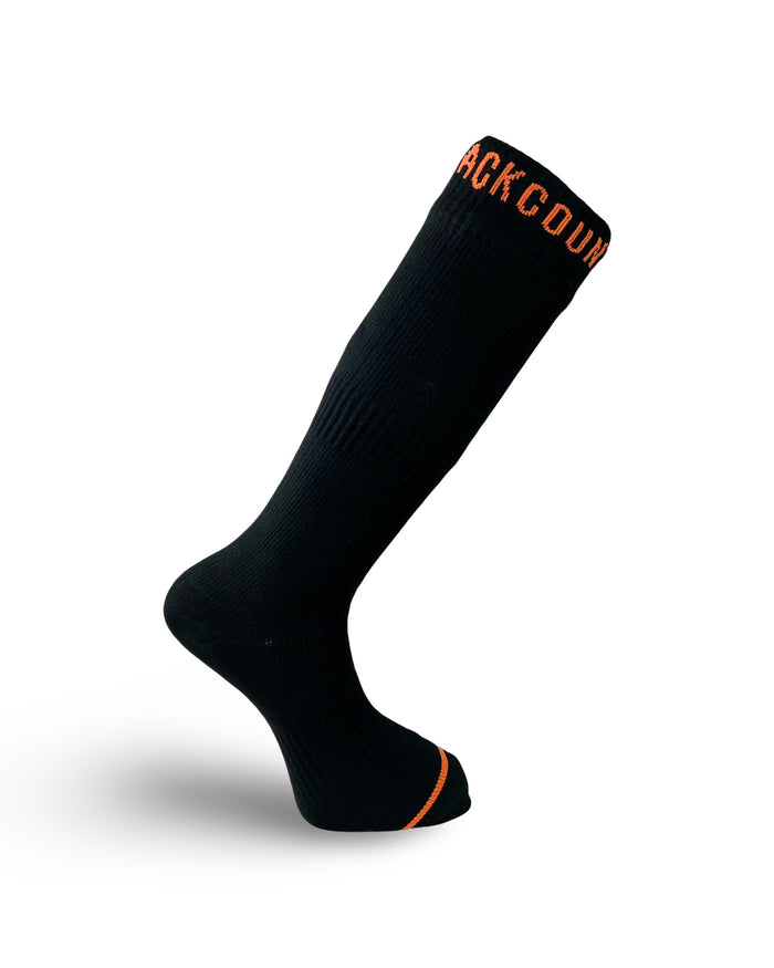 Backcountry Skinz Waterproof Merino Wool Black Knee High Socks