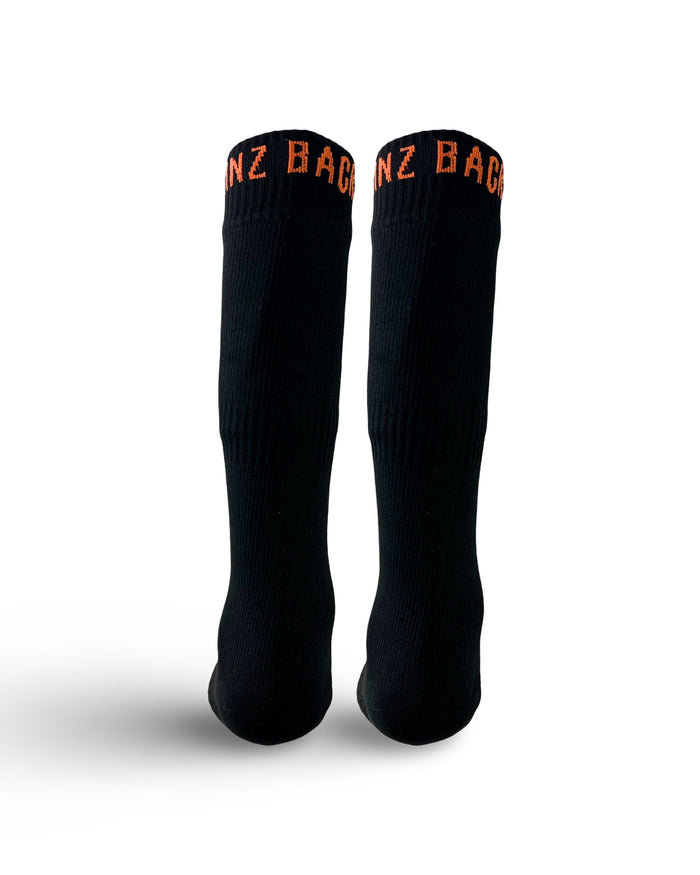 Backcountry Skinz Waterproof Merino Wool Black Knee High Socks