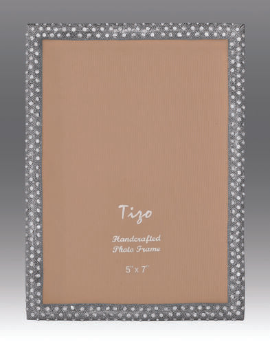 Bejeweled Silver Jeweltone Frame