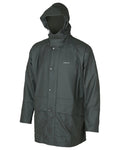 Green coloured Betacraft Technidairy Parka on white background #colour_green