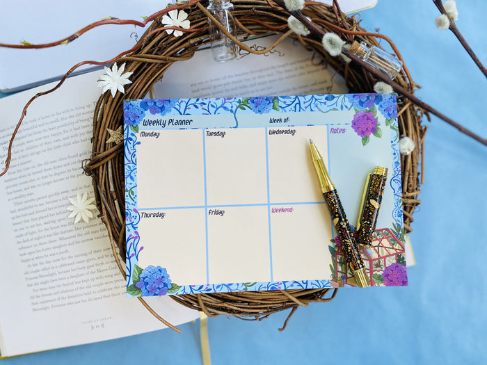 Blue A5 To Do - Weekly Planner Notepad