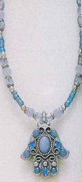 Blue Hamsa Necklace