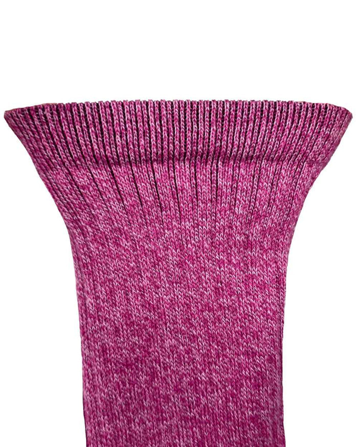 Pink Mix Khaki Bramble Womens All Terrian Socks Triple Pack on white background #colour_pink-mix-khaki