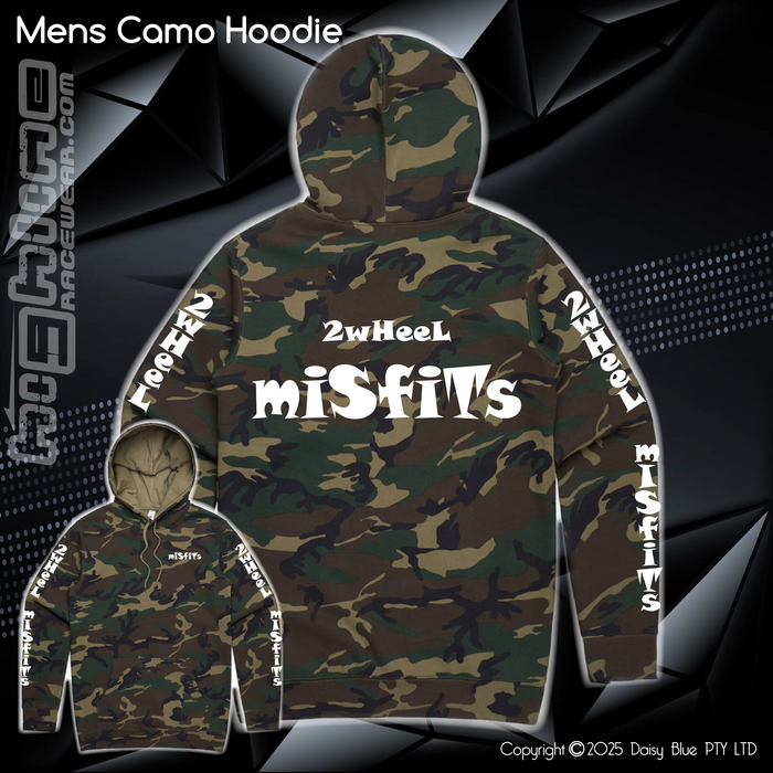Camo Hoodie - 2Wheel Misfits