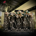 Celestial Pearl Silver Handcrafted Brass Clutch