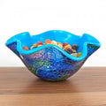 Cool Firestorm Wavy 9" Glass Bowl