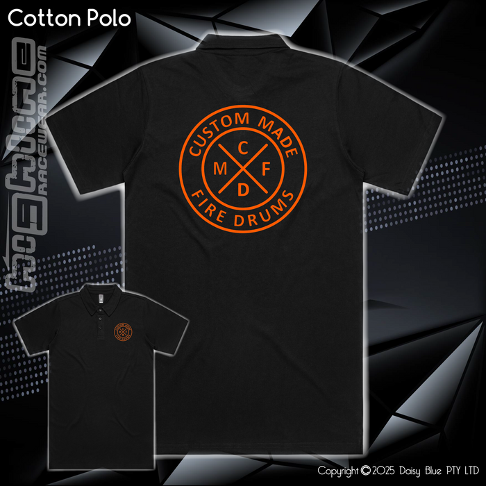 Cotton Polo - Custom Made Fire Drums