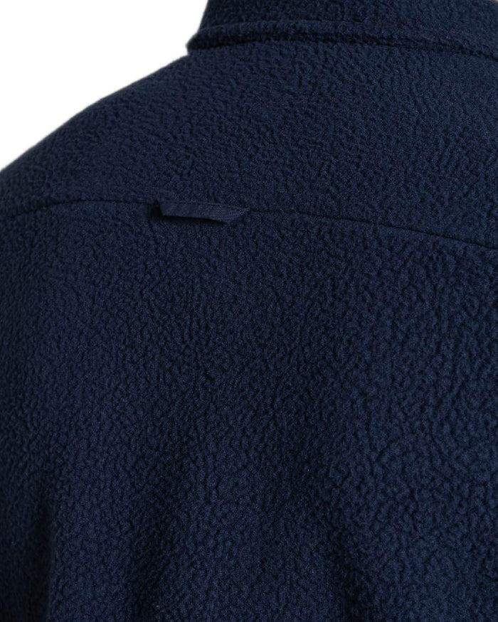 Blue Navy Coloured Craghoppers Mens Blencathra Overshirt on white background #colour_blue-navy