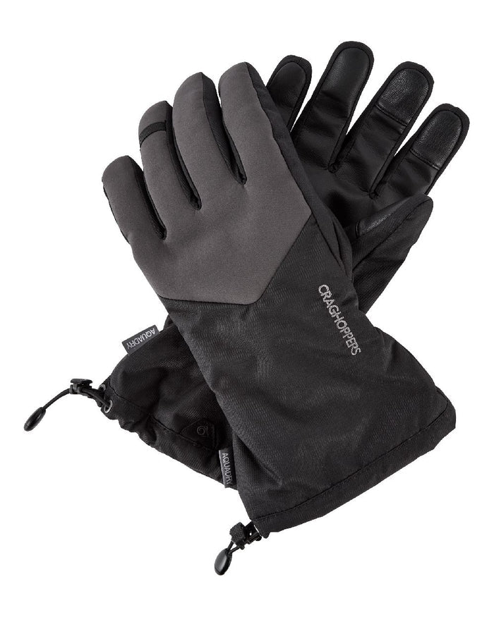 Black Pepper Coloured Craghoppers Otho Glove on white background #colour_black-pepper