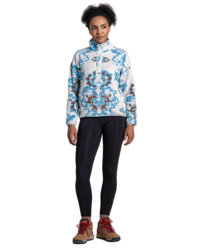 Horizon Print Coloured Craghoppers Womens Rosemary Overhead Top on white background #colour_horizon-print