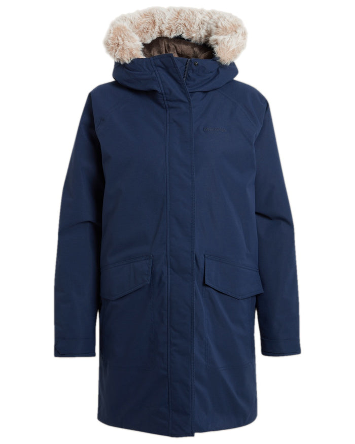 Blue Navy Coloured Craghoppers Womens Sofia II Jacket on white background #colour_blue-navy