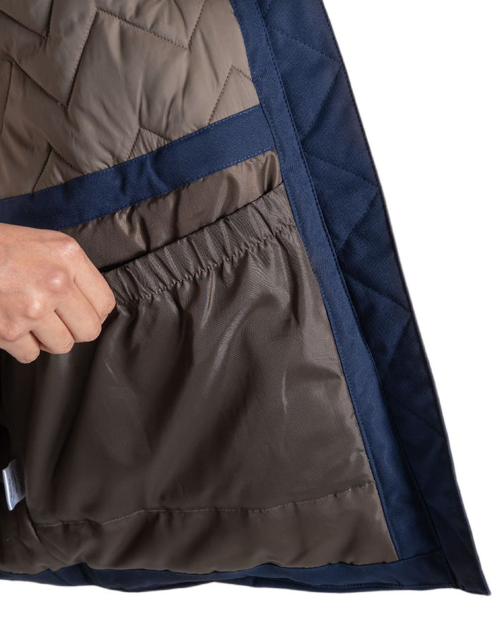 Blue Navy Coloured Craghoppers Womens Sofia II Jacket on white background #colour_blue-navy