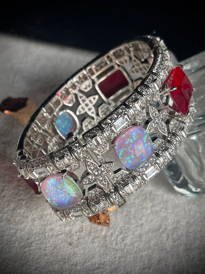 Crimson Opal Majesty Bracelet