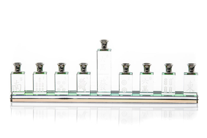 Crystal Mah Jongg Menorah