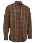 Green Check coloured Deerhunter Mens Ashton Shirt on white background #colour_green-check