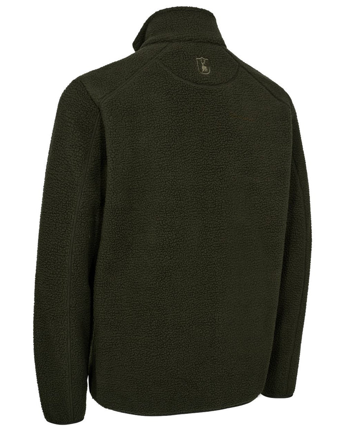Forest Green coloured Deerhunter Mens Atlas Fleece Jacket on white background #colour_forest-green