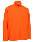 Safety Orange coloured Deerhunter Mens Atlas Light Fleece Jacket on white background #colour_safety-orange