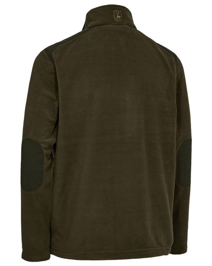 Hunter Green coloured Deerhunter Mens Climate Half-Zip Fleece With 37.5® Technology on white background #colour_hunter-green