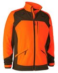 Orange coloured Deerhunter Rogaland Softshell Jacket on white background #colour_orange