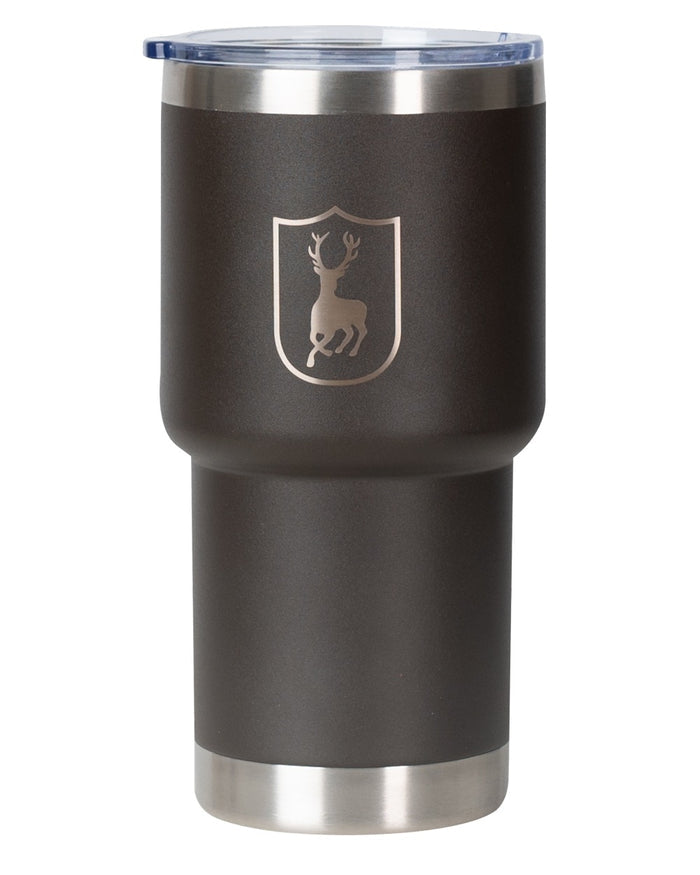 Wood coloured Deerhunter Thermo Cup With Lid on white background #colour_wood