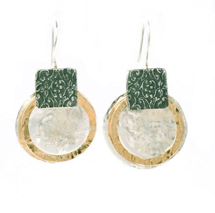 Dganit Hen Three-tone Wire Earrings