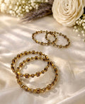 Diamond Cluster Geometric Bangles (Set of 4)
