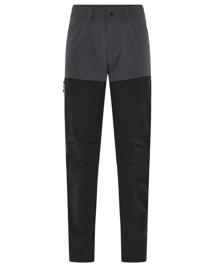 Coal Black coloured Didriksons Mens Asher Pants on white background #colour_coal-black