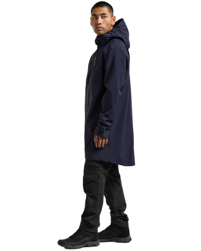 Dark Night Blue coloured Didriksons Mens Soren Parka on white background #colour_dark-night-blue
