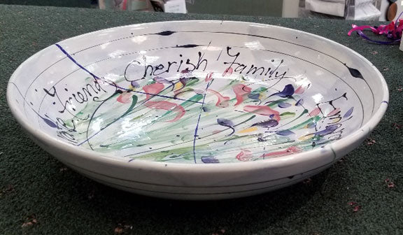 Donna Toohey Large Shallow Ceramic Serving Bowl
