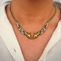 Dual Elephant Short Necklace Set