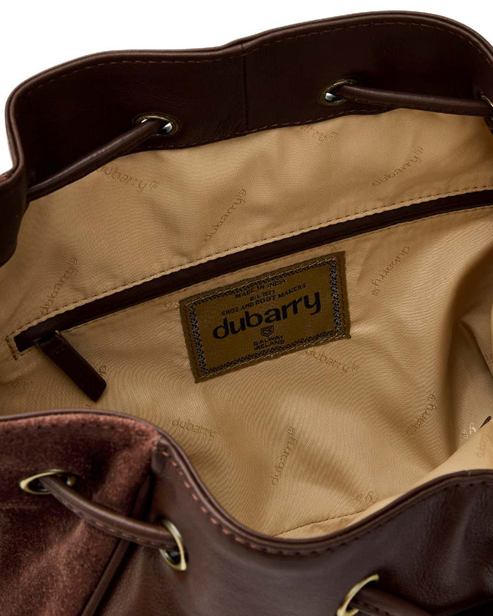 Cedar Coloured Dubarry Womens Doonbeg Cross Body Bucket Bag on white background #colour_cedar