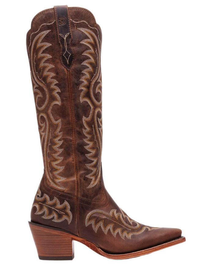 Driftwood coloured Durango Womens Crush Tall Western Boots on white background #colour_driftwood