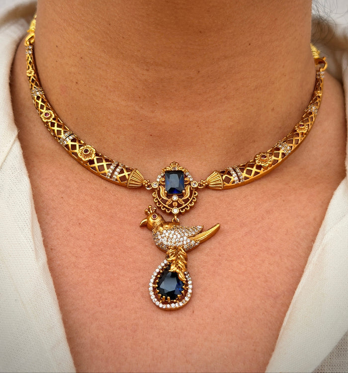 Elegant Bird Motif Necklace Set A104