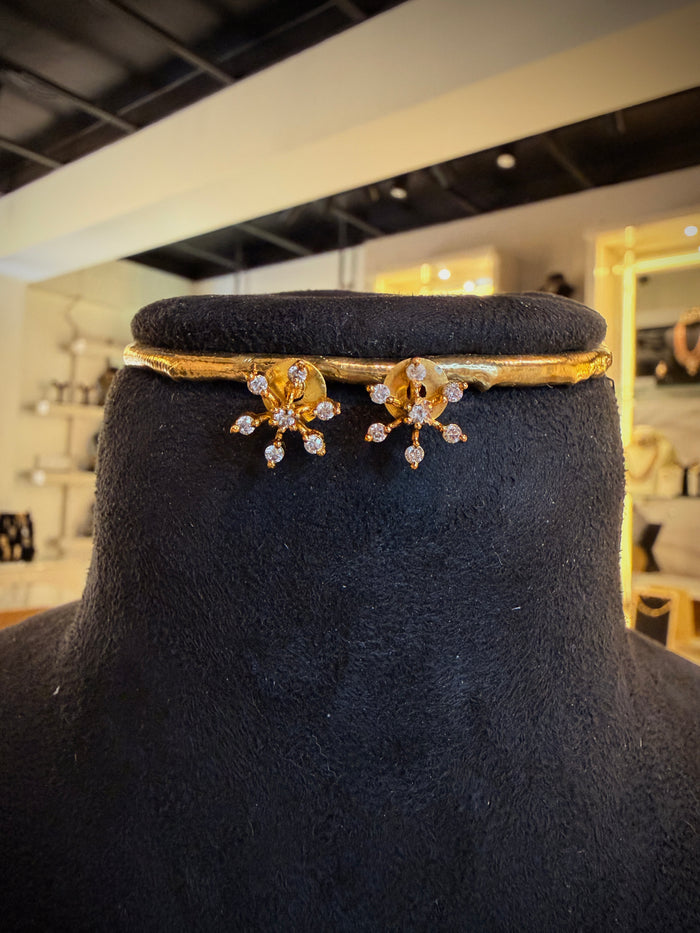 Elegant Cluster Choker Necklace Set