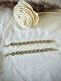 Elegant Flower Crystal Ear Chain