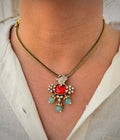Elegant Stone Drop Necklace Set
