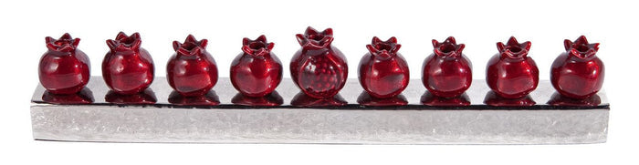 Emanuel Pomegranate Strip Menorah