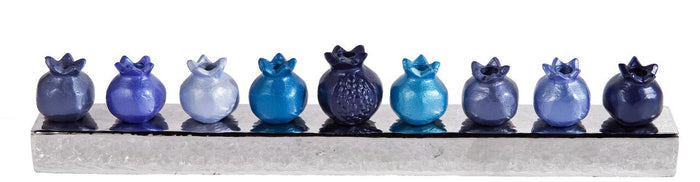 Emanuel Pomegranate Strip Menorah