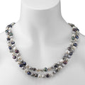 endless style multicolor baroque freshwater pearl strand necklace