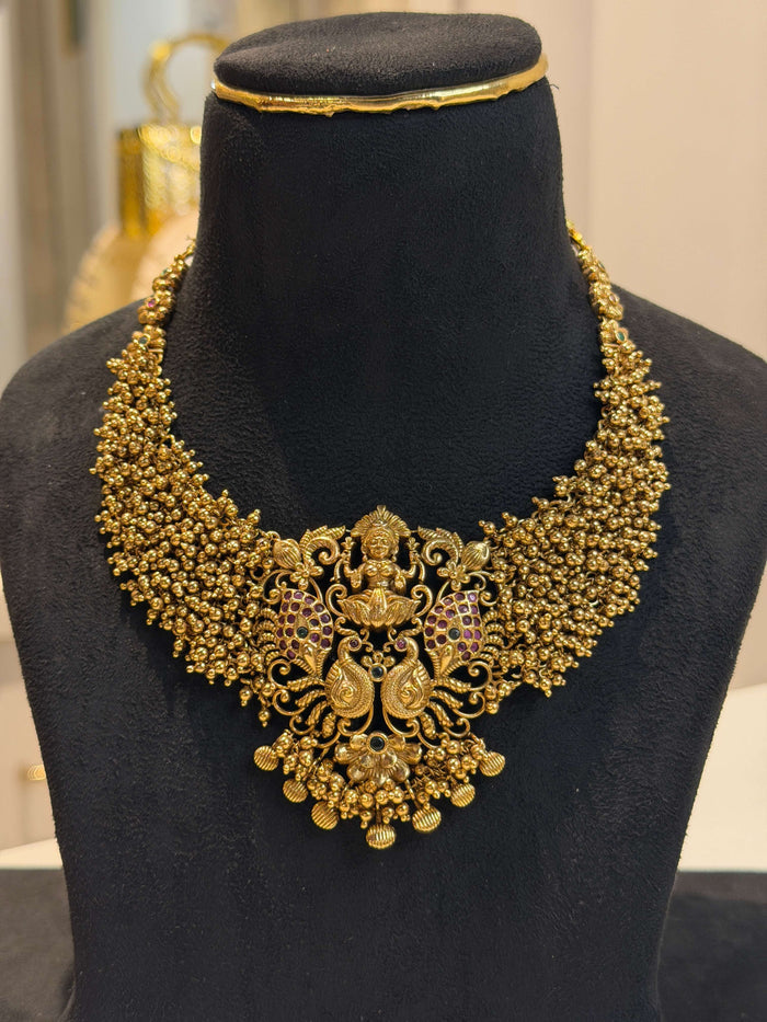 Festive Lakshmi Temple Choker Necklace Set