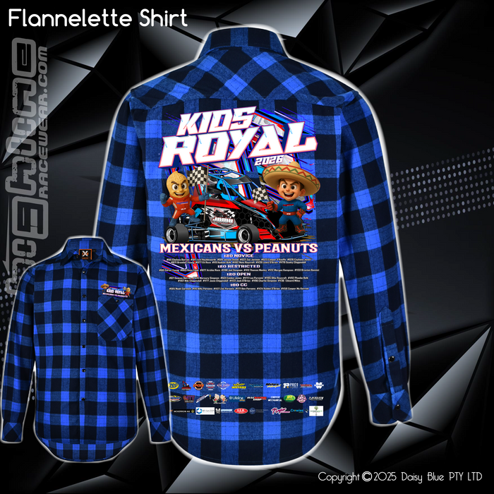 Flannelette Shirt - JQMV Kids Royal 2026